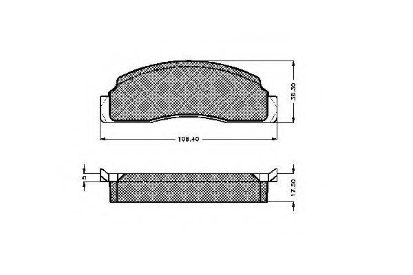 SIMER 0193 Комплект гальмівних колодок, дискове гальмо