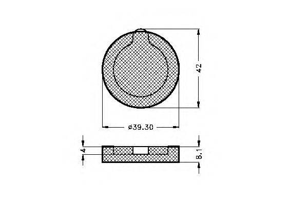 SPIDAN 30121 Комплект гальмівних колодок, дискове гальмо