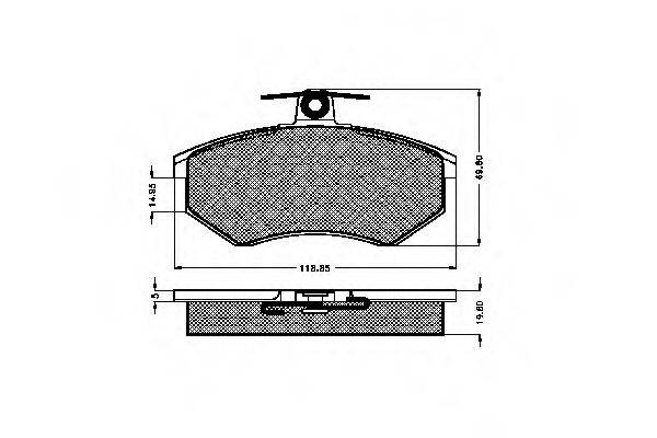SPIDAN 30131 Комплект гальмівних колодок, дискове гальмо