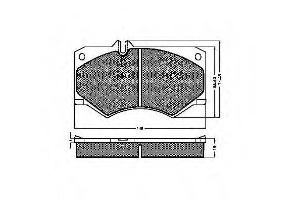 MERCEDES-BENZ 0044201420 Комплект гальмівних колодок, дискове гальмо