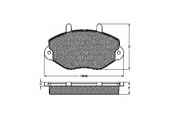 SPIDAN 30959 Комплект гальмівних колодок, дискове гальмо