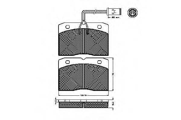 IVECO 1903488 Комплект гальмівних колодок, дискове гальмо