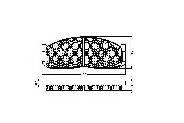 SIMER 0444 Комплект гальмівних колодок, дискове гальмо