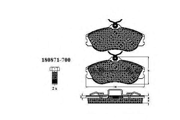 SPIDAN 31746 Комплект гальмівних колодок, дискове гальмо