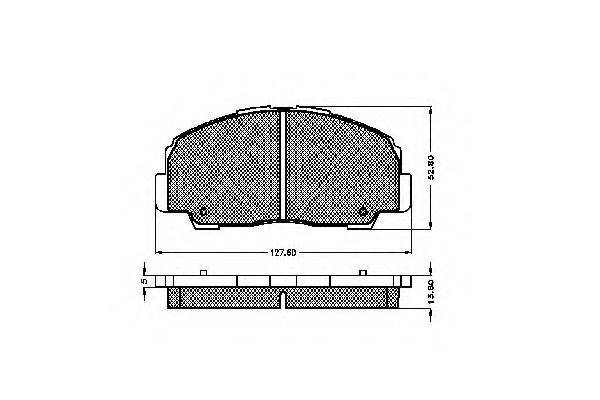 REMSA 178.50 Комплект гальмівних колодок, дискове гальмо