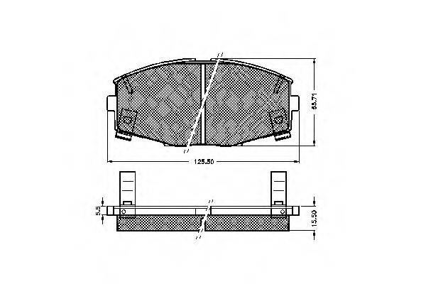 A.B.S. 36613 Комплект гальмівних колодок, дискове гальмо