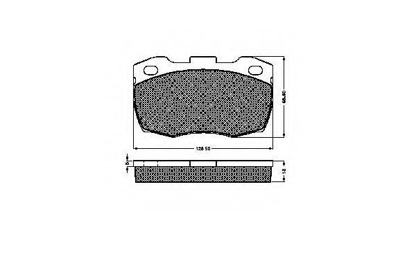 LAND ROVER STC-5574 Комплект гальмівних колодок, дискове гальмо