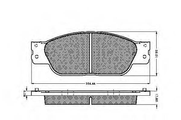 REMSA 731.10 Комплект гальмівних колодок, дискове гальмо
