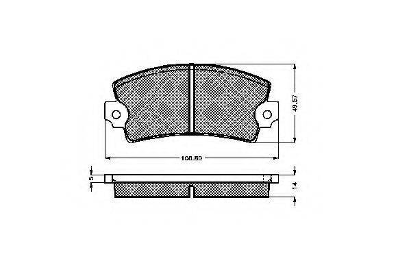 SPIDAN 32559 Комплект гальмівних колодок, дискове гальмо