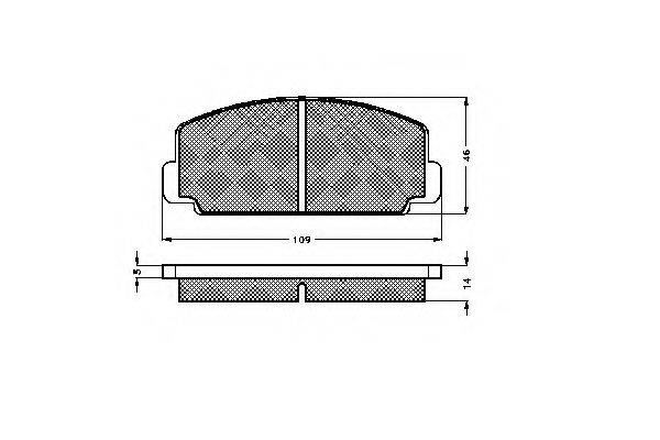 SPIDAN 20515 Комплект гальмівних колодок, дискове гальмо