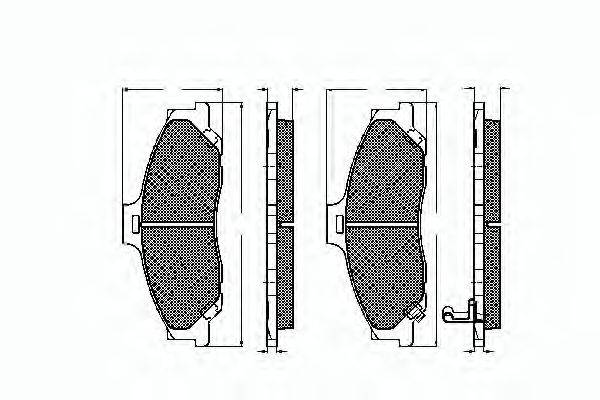 REMSA 2730.01 Комплект гальмівних колодок, дискове гальмо