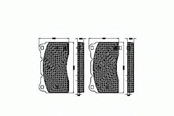 MITSUBISHI MN102611 Комплект гальмівних колодок, дискове гальмо