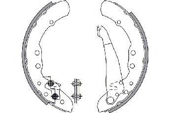 SEAT 357698525CV Комплект гальмівних колодок
