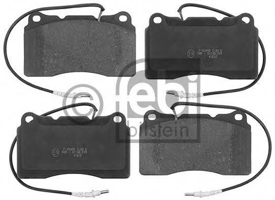 FEBI BILSTEIN 116167 Комплект гальмівних колодок, дискове гальмо