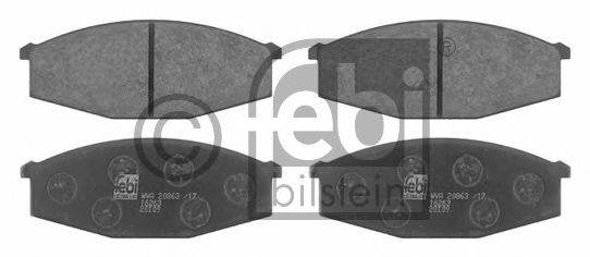 FEBI BILSTEIN 20863 Комплект гальмівних колодок, дискове гальмо