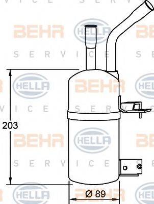 BEHR HELLA SERVICE 8FT351192061 Осушувач, кондиціонер