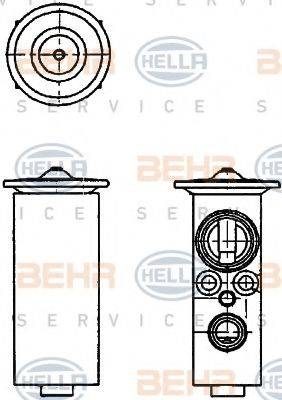 BEHR HELLA SERVICE 8UW351234141 Розширювальний клапан, кондиціонер
