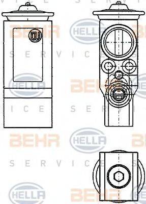 BEHR HELLA SERVICE 8UW351234221 Розширювальний клапан, кондиціонер