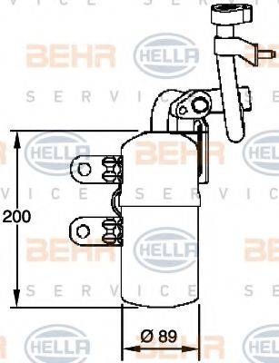 BEHR HELLA SERVICE 8FT351335101 Осушувач, кондиціонер