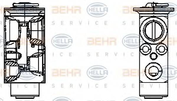 BEHR HELLA SERVICE 8UW351336151 Розширювальний клапан, кондиціонер