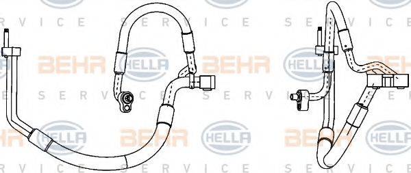 BEHR HELLA SERVICE 9GS351338421 Трубопровід високого/низкого тиску, кондиціонер