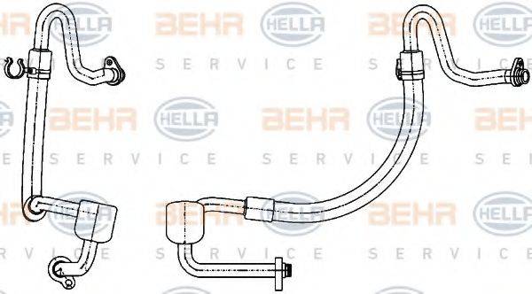 BEHR HELLA SERVICE 9GS351338501 Трубопровід низького тиску, кондиціонер