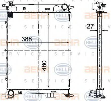 BEHR HELLA SERVICE 8MK 376 701-081