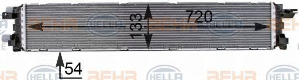BEHR HELLA SERVICE 8MK376701151 Низькотемпературний охолоджувач, інтеркулер