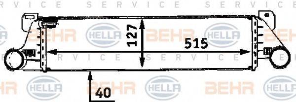 BEHR HELLA SERVICE 8ML376723091 Інтеркулер