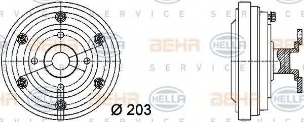 BEHR HELLA SERVICE 8MV 376 731-281
