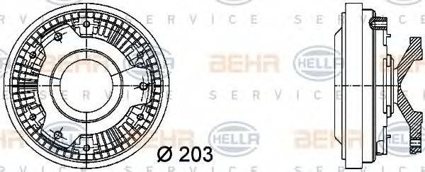 BEHR HELLA SERVICE 8MV 376 731-421