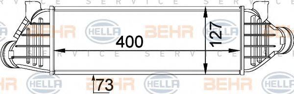 BEHR HELLA SERVICE 8ML376746651 Інтеркулер