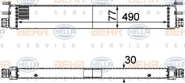 BEHR HELLA SERVICE 8MO376747111 масляний радіатор, моторне масло