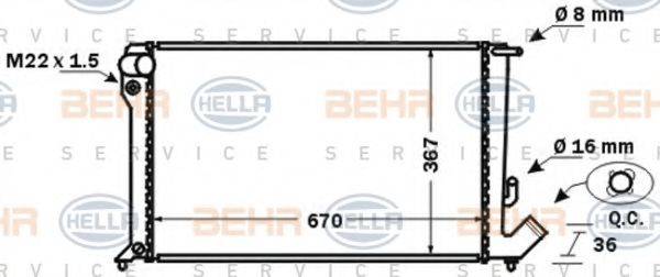 BEHR HELLA SERVICE 8MK 376 767-011