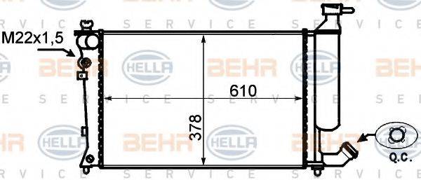 BEHR HELLA SERVICE 8MK 376 767-021