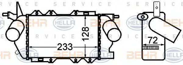 BEHR HELLA SERVICE 8ML376776411 Інтеркулер