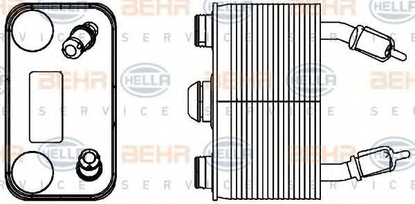 BEHR HELLA SERVICE 8MO376778191 Олійний радіатор, автоматична коробка передач