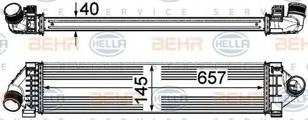 BEHR HELLA SERVICE 8ML376791761 Інтеркулер
