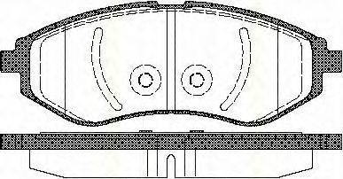 FEBI BILSTEIN 16721 Комплект гальмівних колодок, дискове гальмо