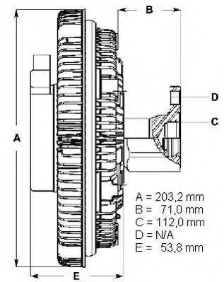 BERU LK102 Зчеплення, вентилятор радіатора