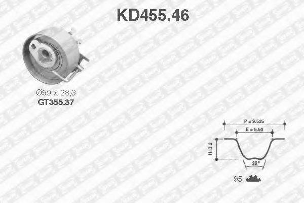 SNR KD45546 Комплект ременя ГРМ