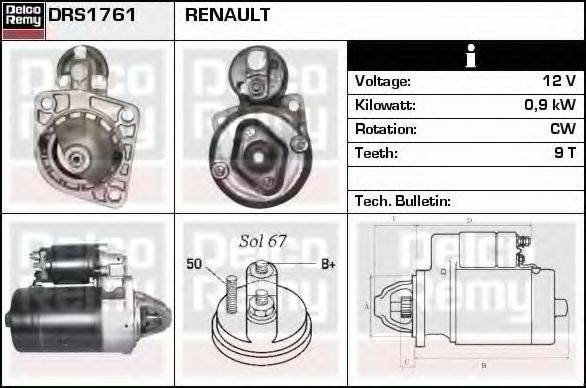 DELCO REMY DRS1761