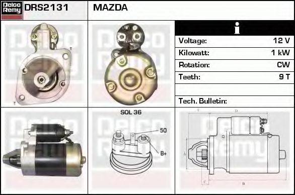 MAZDA 0222-18-400L Стартер