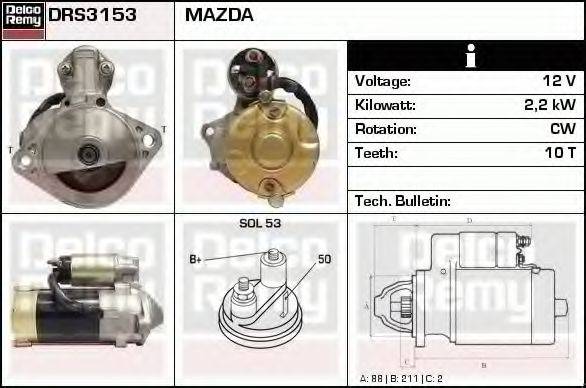 MAZDA PN12-18-400EX Стартер