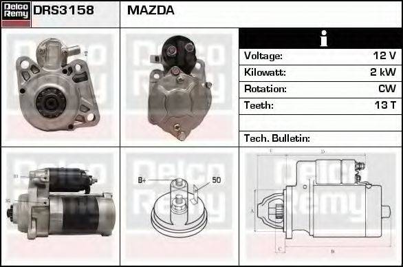MAZDA 8599-18-400A Стартер