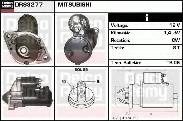 MITSUBISHI MD308088R Стартер