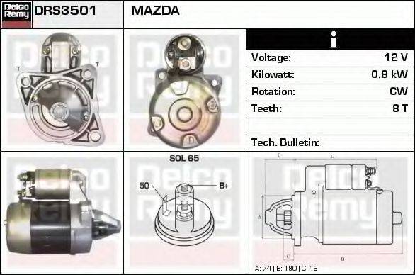 MAZDA B630-18-400R Стартер