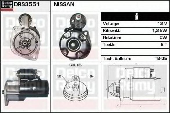 NISSAN 23000-N5900 Стартер
