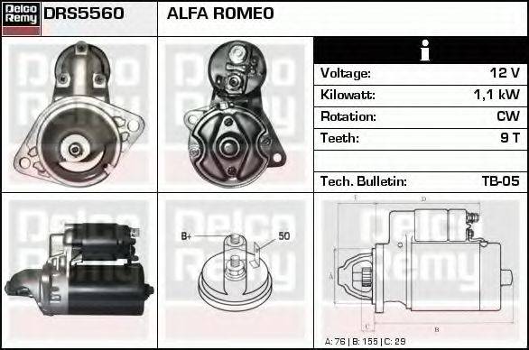 DELCO REMY DRS5560