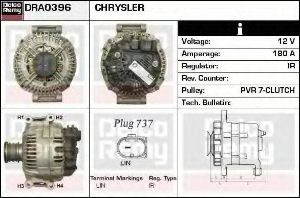 CHRYSLER RX896808AC Генератор